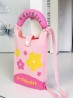 Large Capacity Super Soft Patterned Knitted Cellphone Bag W Strap